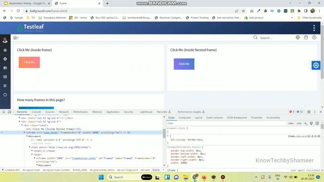 How to Handle Nested iFrames in Selenium | Selenium Advanced Tutorial