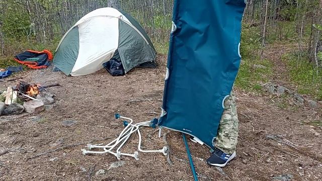 Обзор походной раскладушки кровати Dekatlon , с площадки OZON смотреть онлайн