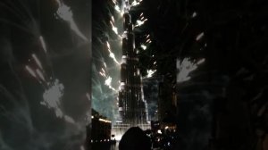 Новогодний фейерверк Бурдж Кхалифа Дубай New Year's fireworks Burj Khalifa Dubai