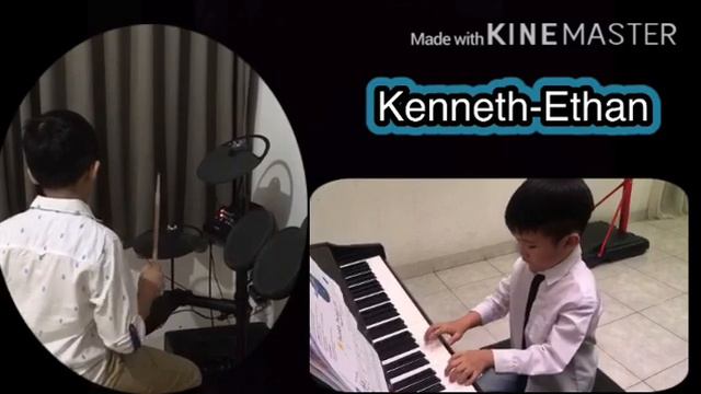 Twinkle Twinkle Little Star Piano and Drum. My First Piano Adventure