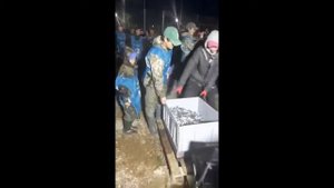 Конкурс ловли тугунков в Оленьке