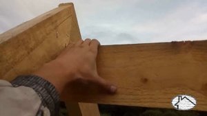 Стропильная система и дымоход бани
