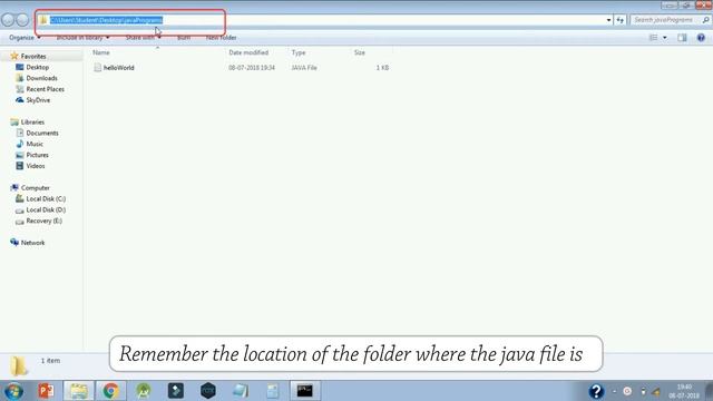 How to run java program in command prompt(cmd)