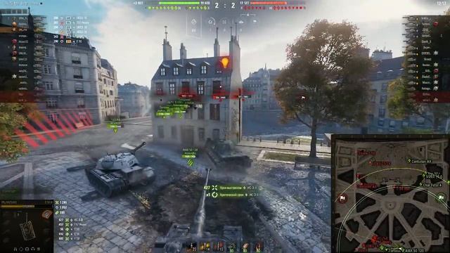 Стальная стена и 1 степень на E50M на карте Париж World of Tanks смотреть онлайн