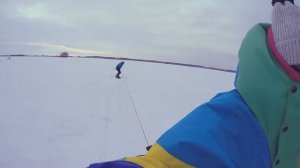 Снегоход+сноуборд | Snowmobile+snowboard GoPro