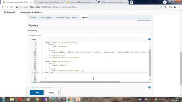 Jenkins+Git+Terraform+Ansible+AWS Multy Agents(Nodes) CICD Pipeline script | TechTotalTools