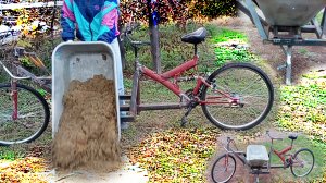 Экстремальный карго  велосипед  самосвал