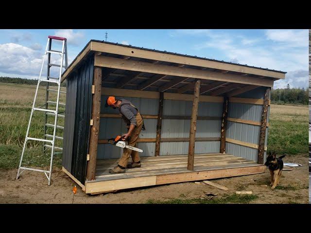 Easy DIY/woodshed/scrap material/DIY/Repurposed Building Materials/skids