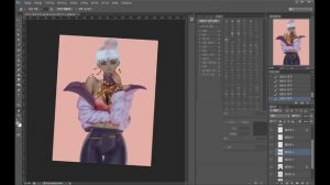 Photoshop Painting Process - True Damage Qiyana (2D to 3D) ㅣ 포토샵 페인팅