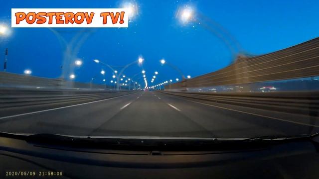 Санкт-Петербург вечерний проезд ЗСД 2020 (из области в город) смотреть онлайн
