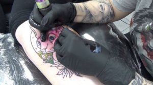 Tattoo Time: Cybertrad Sphynx Cat by Becky Baggins