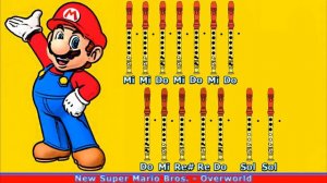 New Super Mario Bros. en Flauta Dulce con Notas