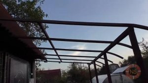 Крыльцо к дому из профильной трубы под поликарбонат своими руками