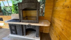 Сборка печи барбекю №15. Компания «Династия"