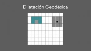 Operaciones Morfológicas - Dilatación y Erosión Geodésica