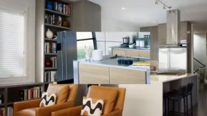 Дизайн кухни совмещенной с гостиной. Проблемы зонирования