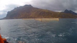 Все этапы постановки ставного черноморского невода