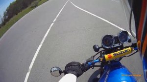 Suzuki bandit 600 . Пробую на скоростной трассе.