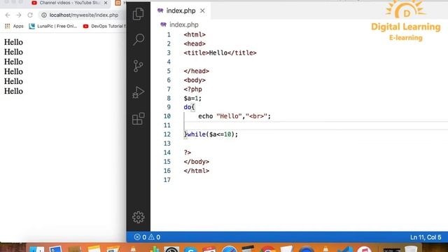 15 PHP do-while Loop | Online Training Download app from below link