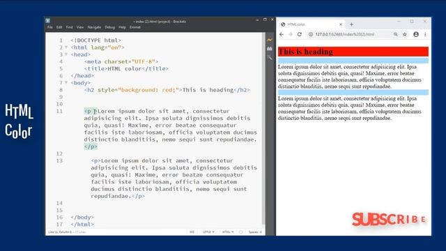 html colors | learn html full course | code camp free