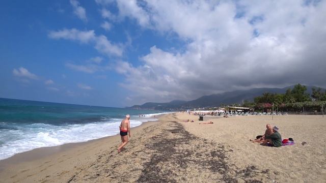 Турция , Аланья , прогулка по пляжу Клеопатра. Turkey, Alanya, Cleopatra Beach Walk