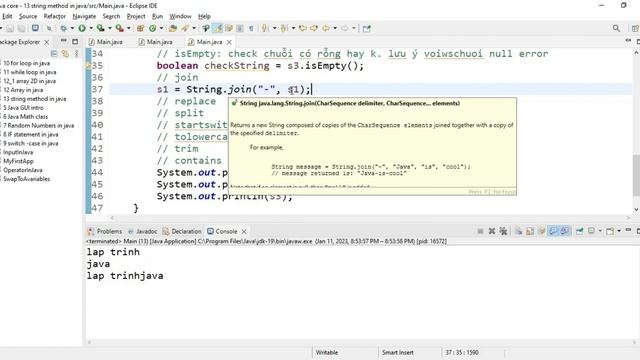 #13 . String method in #java P2 смотреть онлайн