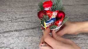 3 ИДЕИ КРАСИВЫХ БУКЕТОВ В СТАКАНЧИКАХ к НОВОМУ ГОДУ и РОЖДЕСТВУ своими руками. DIY.