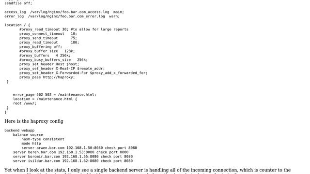 DevOps & SysAdmins: Haproxy balance source hash-type consistent only routing to single backend смотреть онлайн