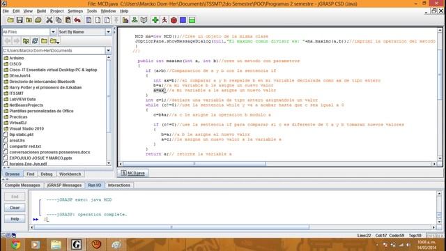 MAXIMO COMUN DIVISOR DE 2 NUMEROS EN JAVA смотреть онлайн