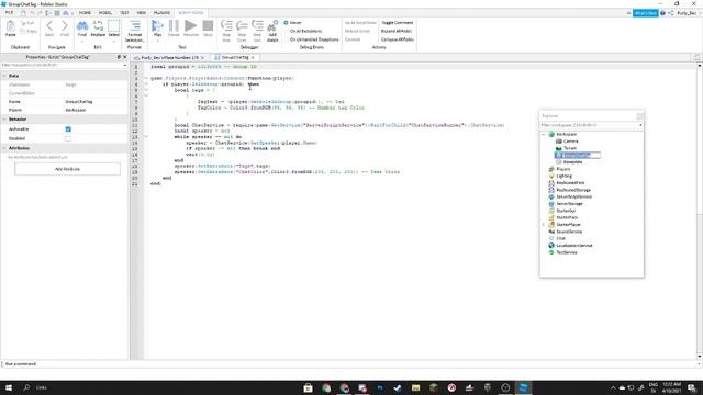 How To Make GROUP CHAT TAG (ROBLOX STUDIO) смотреть онлайн