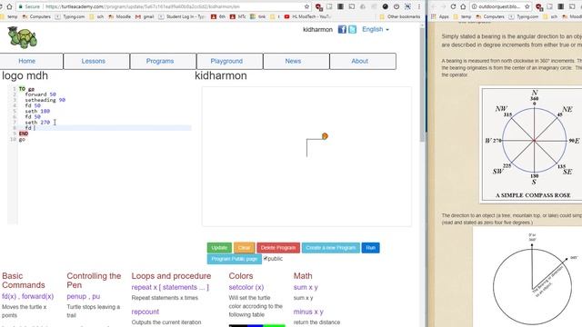 Logo Programming - Turtle Academy Lesson 1 смотреть онлайн