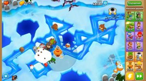 Прохождение Bloons TD 6! Заморозка: Сложный, Половина денег! Блунс ТД 6 (БТД, BTD)!