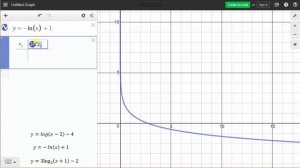 Graphing Logarithmic Functions Using Desmos.com