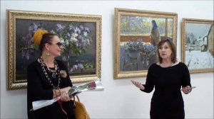 Открытие выставки Ирины Рыбаковой,Таруса, 4 января 2017г.