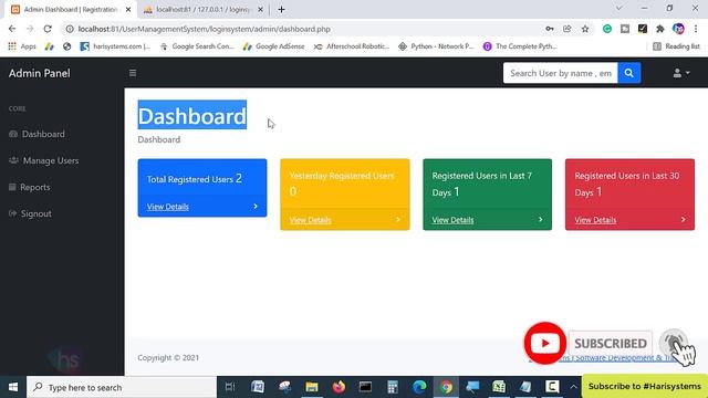 PHP Project Tutorial - Make Login and Register Form Step by Step Using PHP and MySQL Database