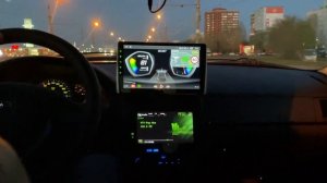 Мультимедийный центр 10 дюймов на панели Приора!!!