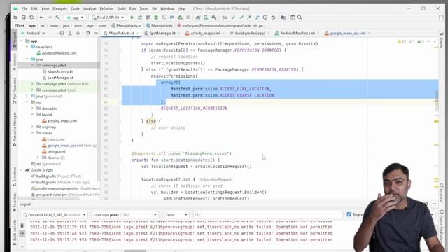 Add Location Permission and creating a simple project with Google Maps | Android Basics 026