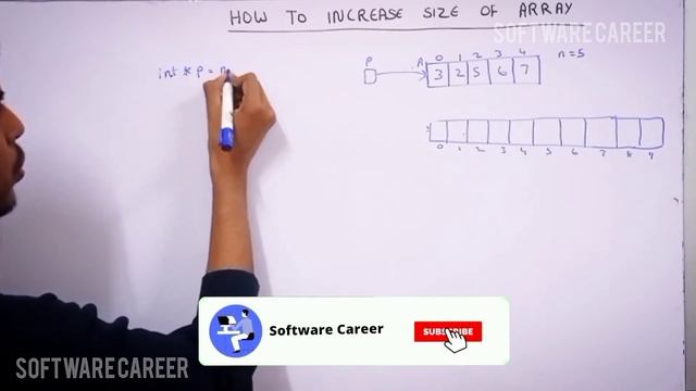 How to INCREASE SIZE of ARRAY | Data Structure | Software Career
