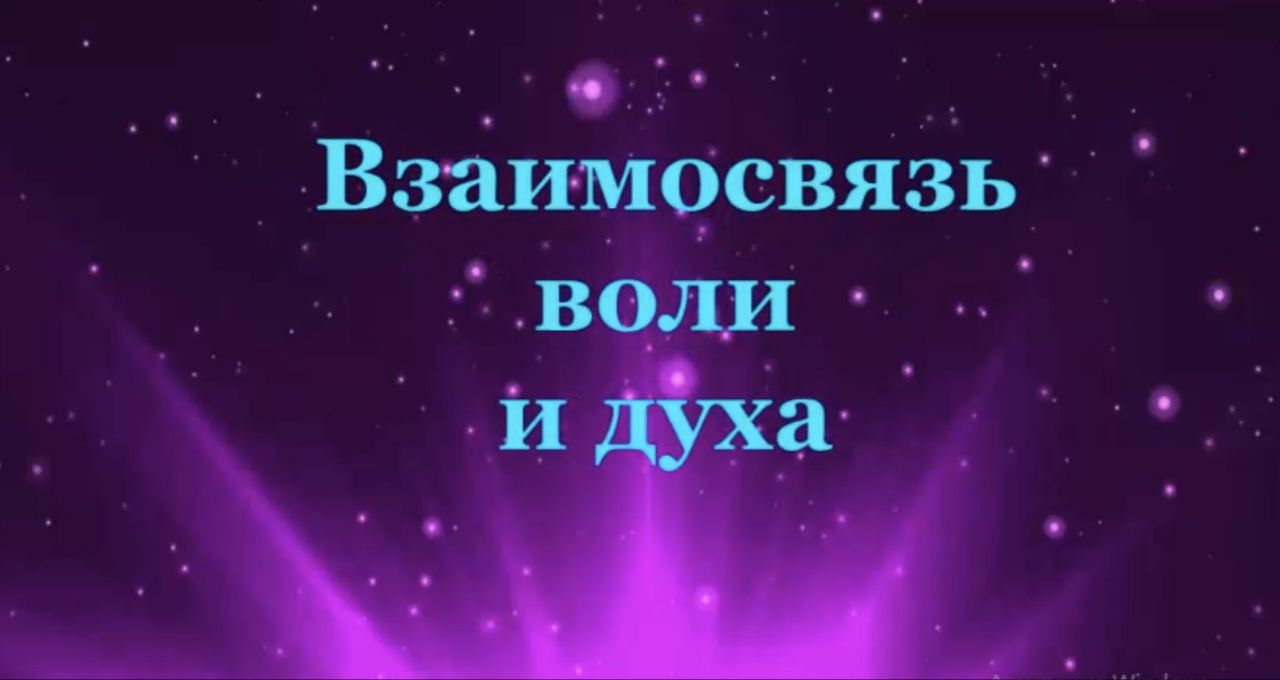 Взаимосвязь Воли и Духа 41 #Сорадение #ВиО #Связь