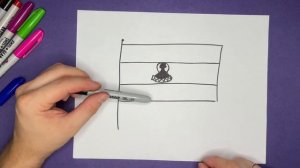 Как нарисовать флаг Лесото. Рисуем флаги мира