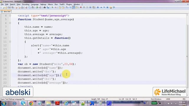 Objects Properties as Array in Java Script смотреть онлайн