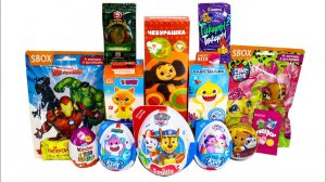 СЮРПРИЗ МИКС ❤️МОНЕТКИ 5-ка КЛИПЕРСЫ СТИКЕРСЫ BABY SHARK Тикеры Токеры ЧЕБУРАШКА Кошечки Собачки