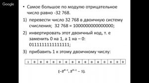 Информатика 10 класс 27-28 неделя Дискретные модели данных в компьютере. Представление чисел