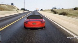 Drive in the Benefactor Surano in red on GTA5