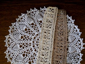 Ленточное кружево крючком #6.