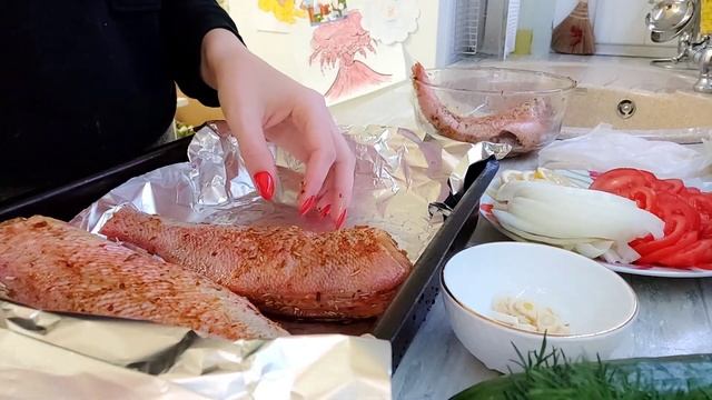 Как приготовить СОЧНО МОРСКОЙ ОКУНЬ вкусно и быстро. приготовить рыбу в духовке. простой рецепт
