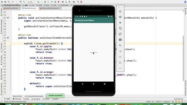 Floating Context Menu смотреть онлайн