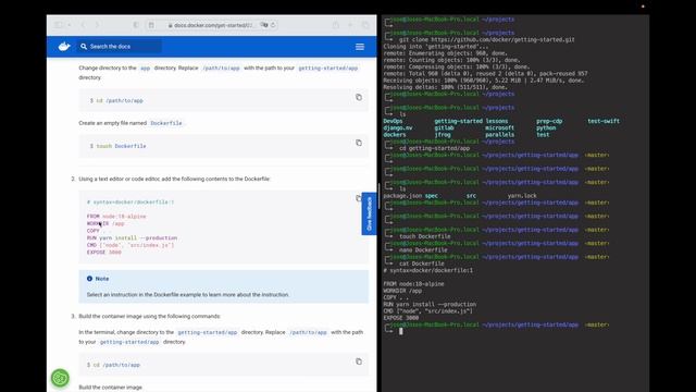 Containerize Sample Node App using Docker смотреть онлайн