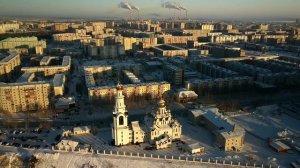 Сургут с высоты. Январь 2021.