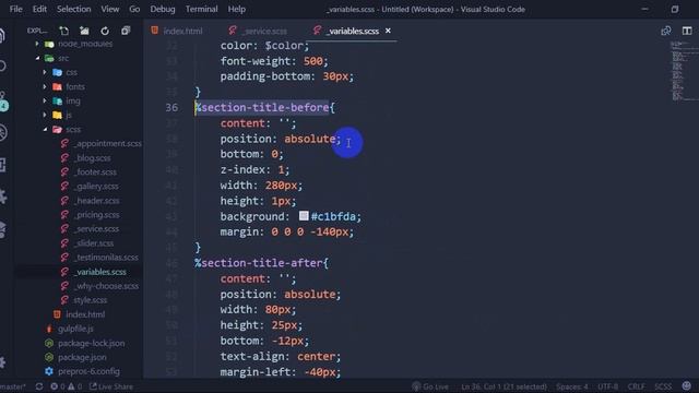 Paradise Themeforest PSD To HTML With Bootstrap 4 & Sass Part-10 (Service Area part-1) смотреть онлайн
